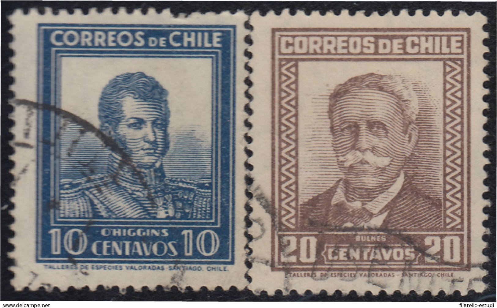 Chile 151/52 1931/32 Gral Bulnes Y O'Higgins Usados - Chili