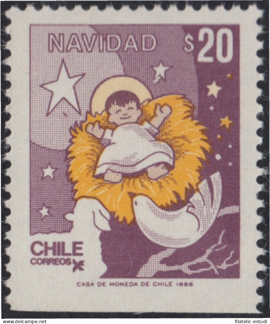 Chile 879a 1988 Navidad Christmas MNH - Chili