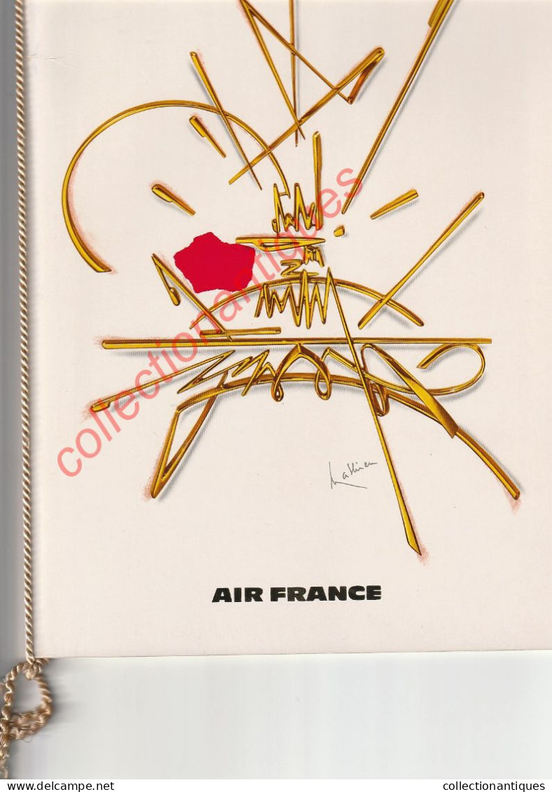 Superbe Plaquette éditée Par Air France Pour Décrire Les 15 Affiches Créées Par Georges Mathieu - 1969 - 36 X 20 Cm - Affiches