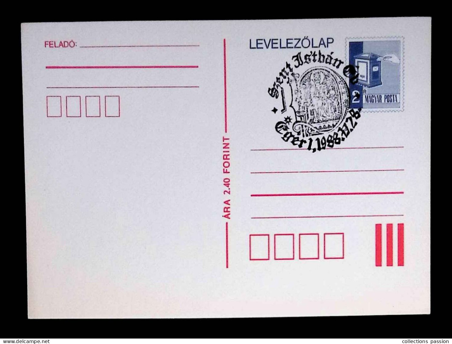 CL, Hongrie, Eger, 1988, Entier Postal - Ganzsachen