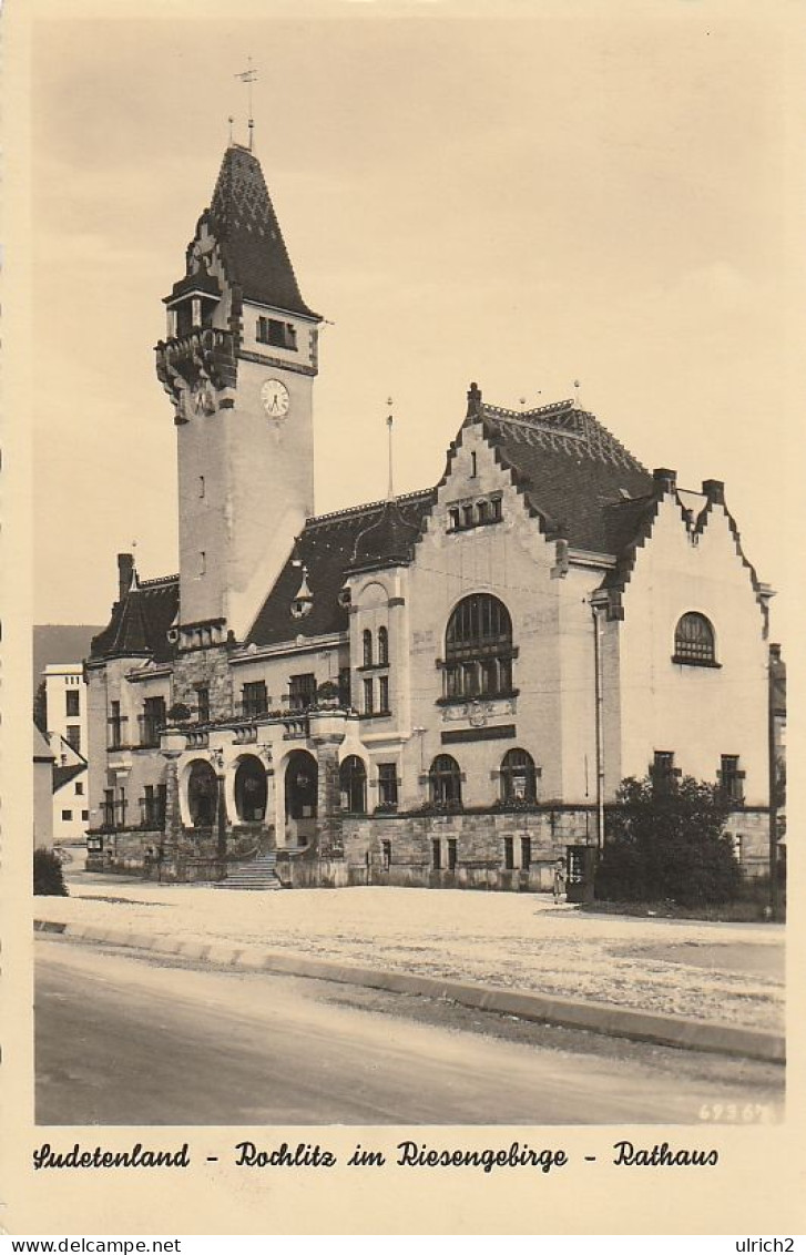 AK Sudetenland - Rochlitz Im Riesengebirge - Rathaus - Ca. 1930 (67818) - Sudeten