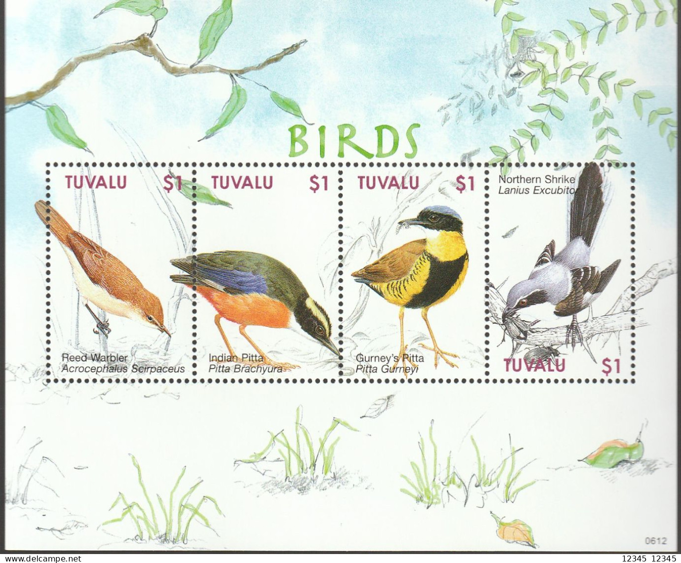 Tuvalu 2006, Postfris MNH, Birds - Tuvalu