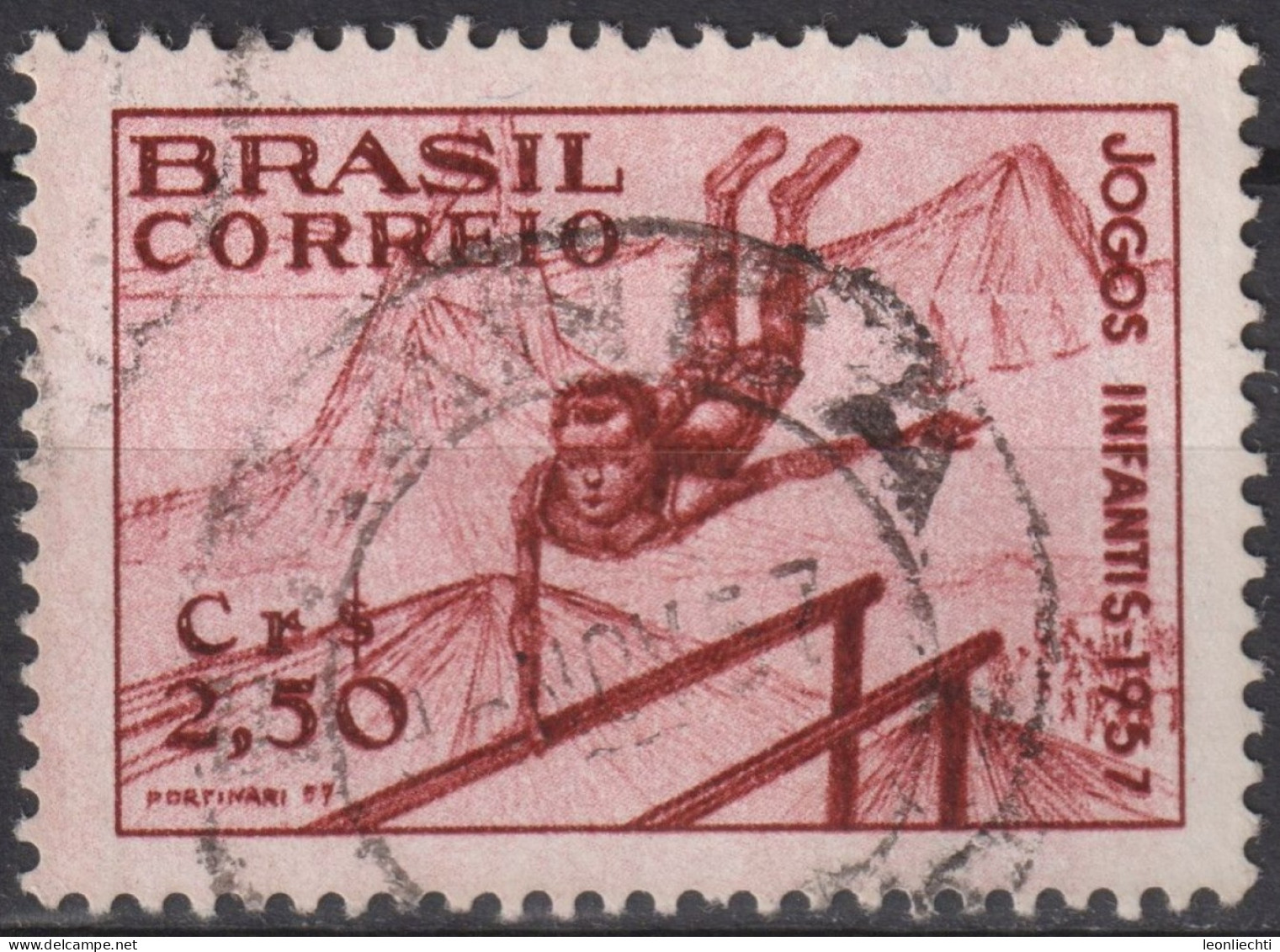 1957 Brasilien ° Mi:BR 910, Sn:BR 847, Yt:BR 629, 7th Children's Games - Rio De Janeiro, Sport - Used Stamps