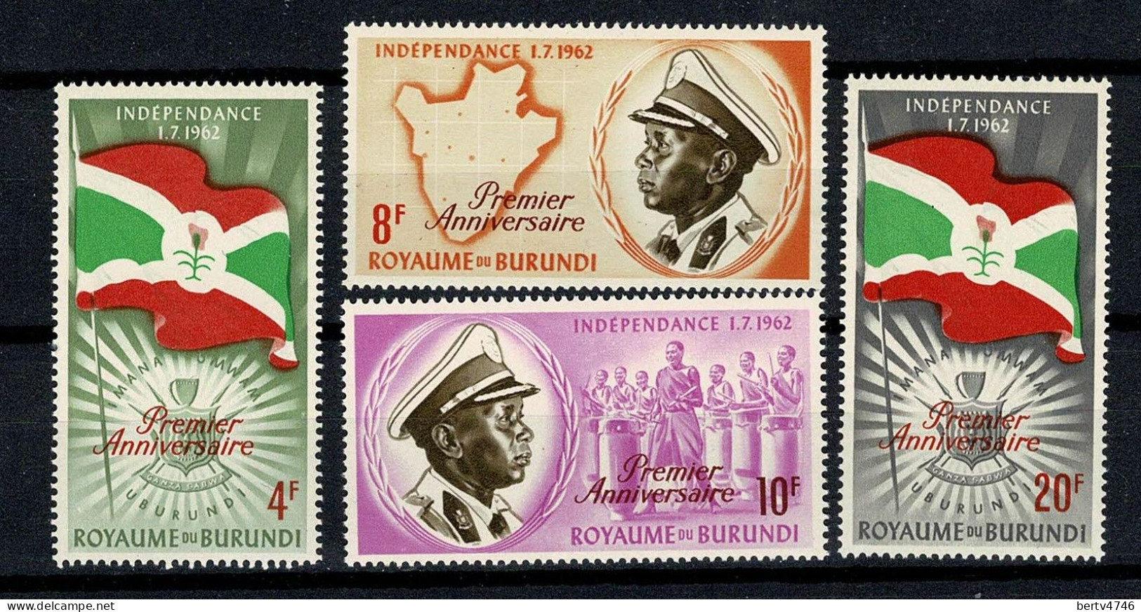 Burundi 1963 - 54/57** MNH - Unused Stamps