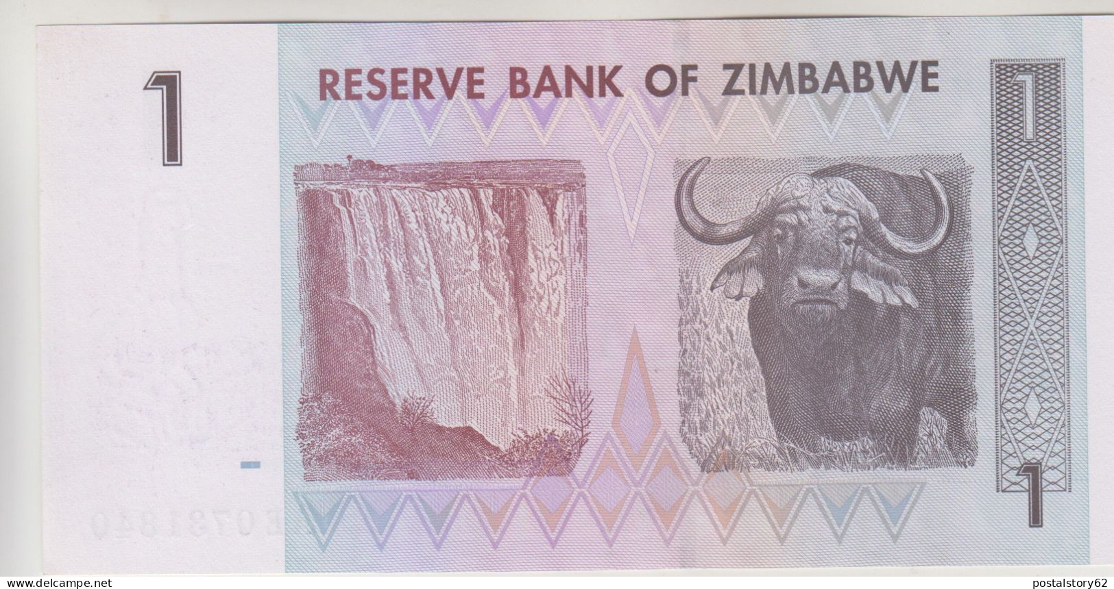 Zinbabwe, Reserve Bank - Banconota One Dollar 2007- FDS - Zimbabwe