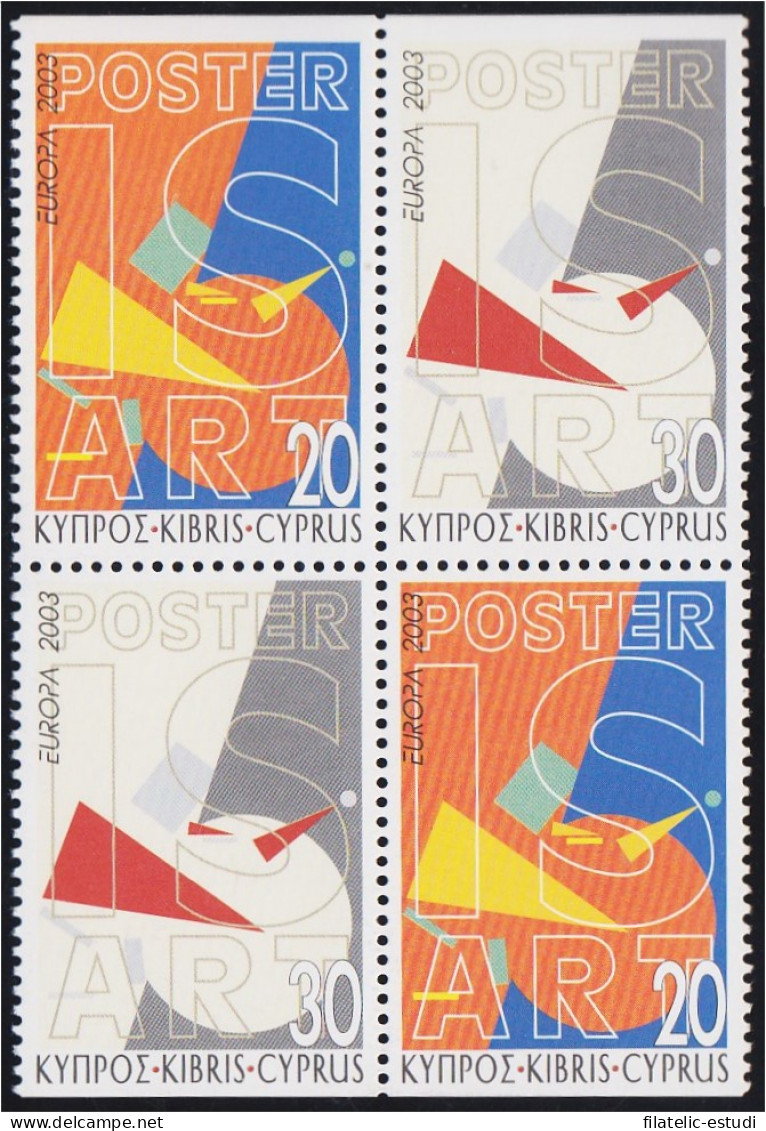 Chipre 1021/22 2003 Europa Arte Del Cartel MNH - Autres & Non Classés