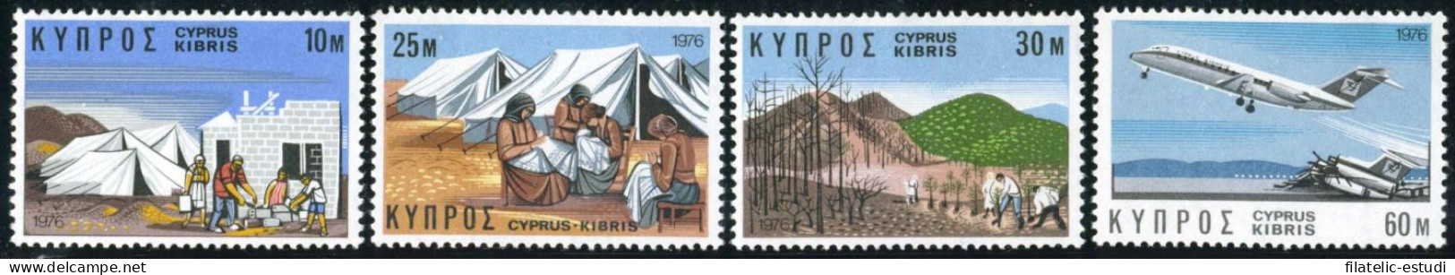 TRA1  Chipre Cyprius  Nº 432/35  1976   MNH - Autres & Non Classés