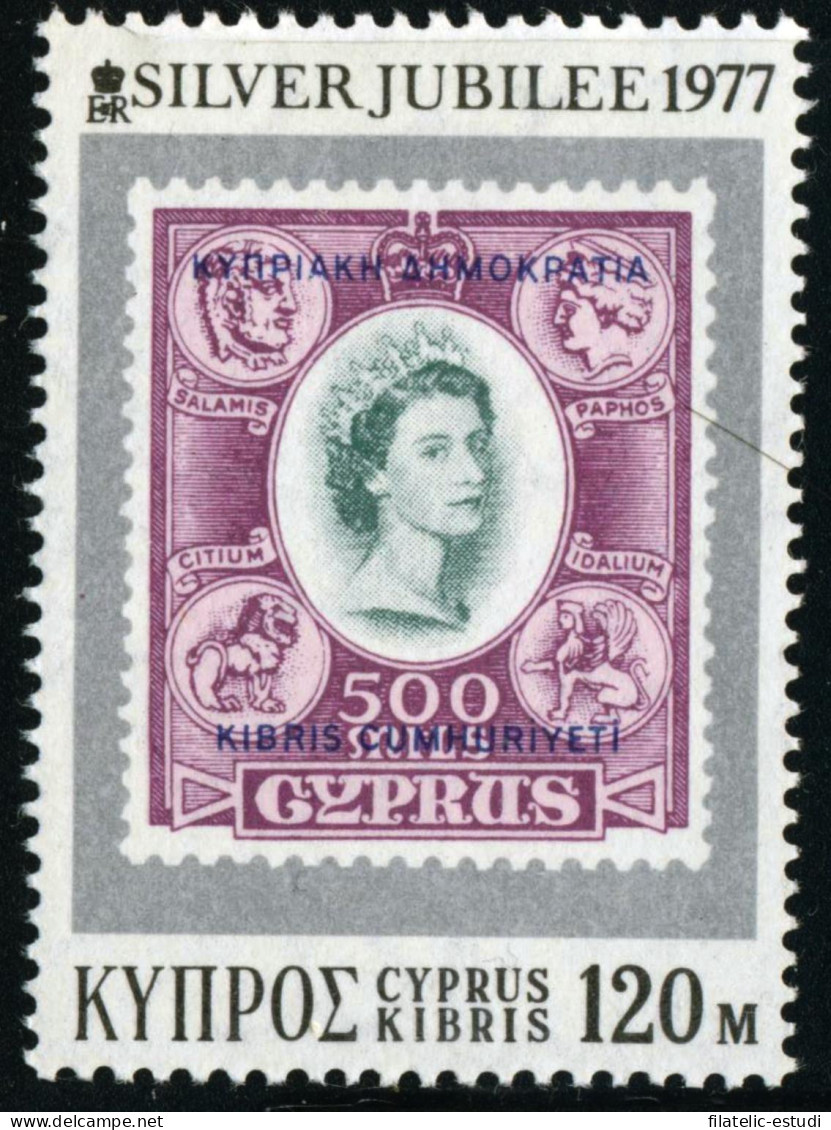 Chipre Cyprius Nº 462  25º Aniv. De Elizabeth II En El Trono,  Lujo - Otros & Sin Clasificación