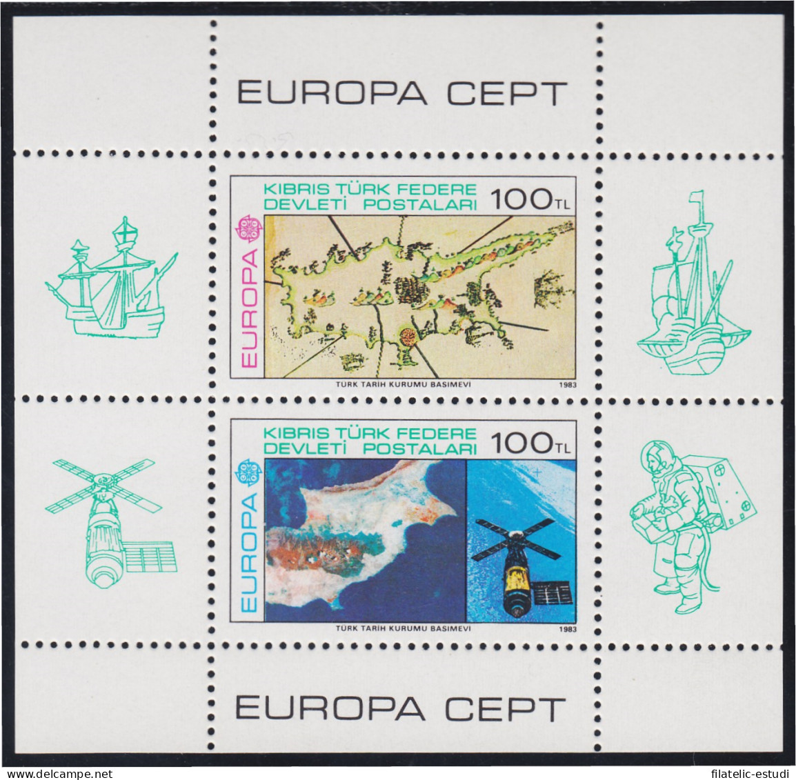 Chipre Turco HB 5 1986 Europa CEPT Protección De La Naturaleza MNH - Autres & Non Classés