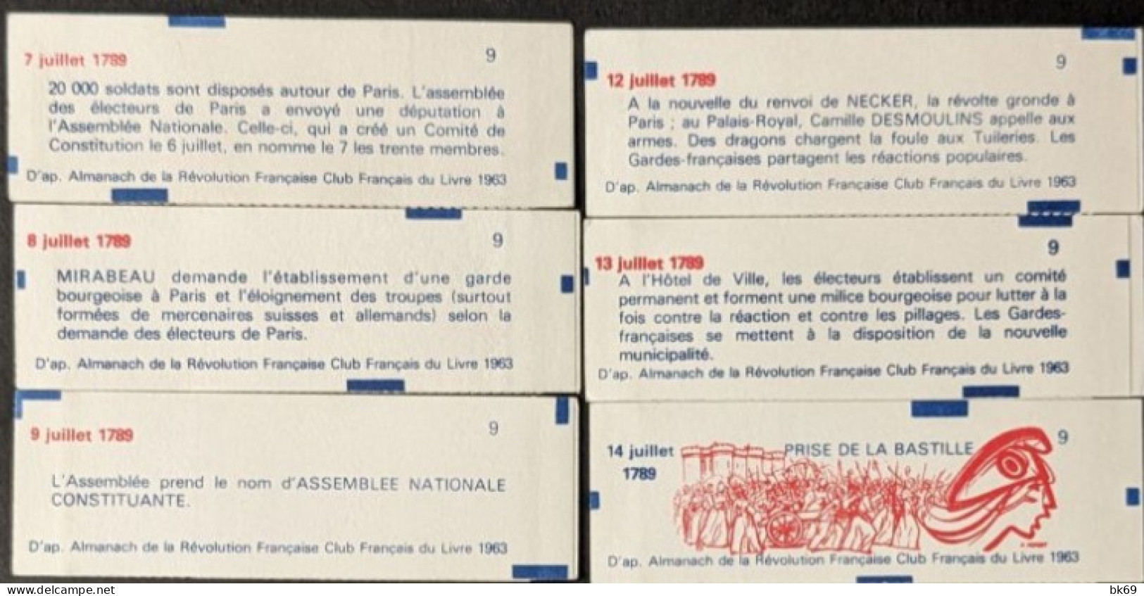 2376-C12A ** Série Des 11 Dates PhilexFrance Du 7 Au 17-07-1989 Lib. 2.20F Rouge - Moderne : 1959-...