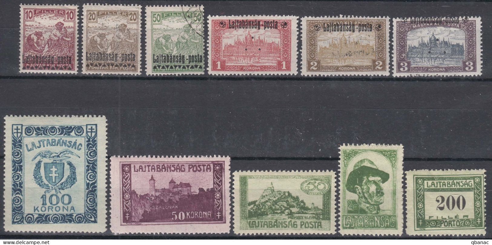 Hungary Lajtabansag 1921 West Hungary Local Post Stamps, Mint Hinged - Ortsausgaben