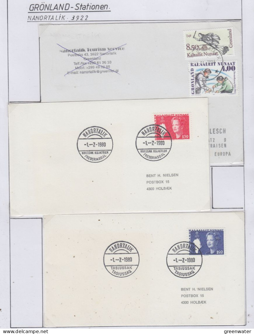 Greenland Station Nanortlalik 6 Covers (KG198) - Stations Scientifiques & Stations Dérivantes Arctiques