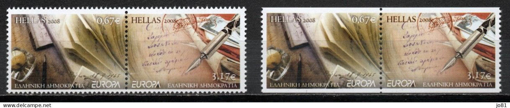 Grèce YT 2054-2057 Neuf Sans Charnière XX MNH Europa 2008 - Unused Stamps