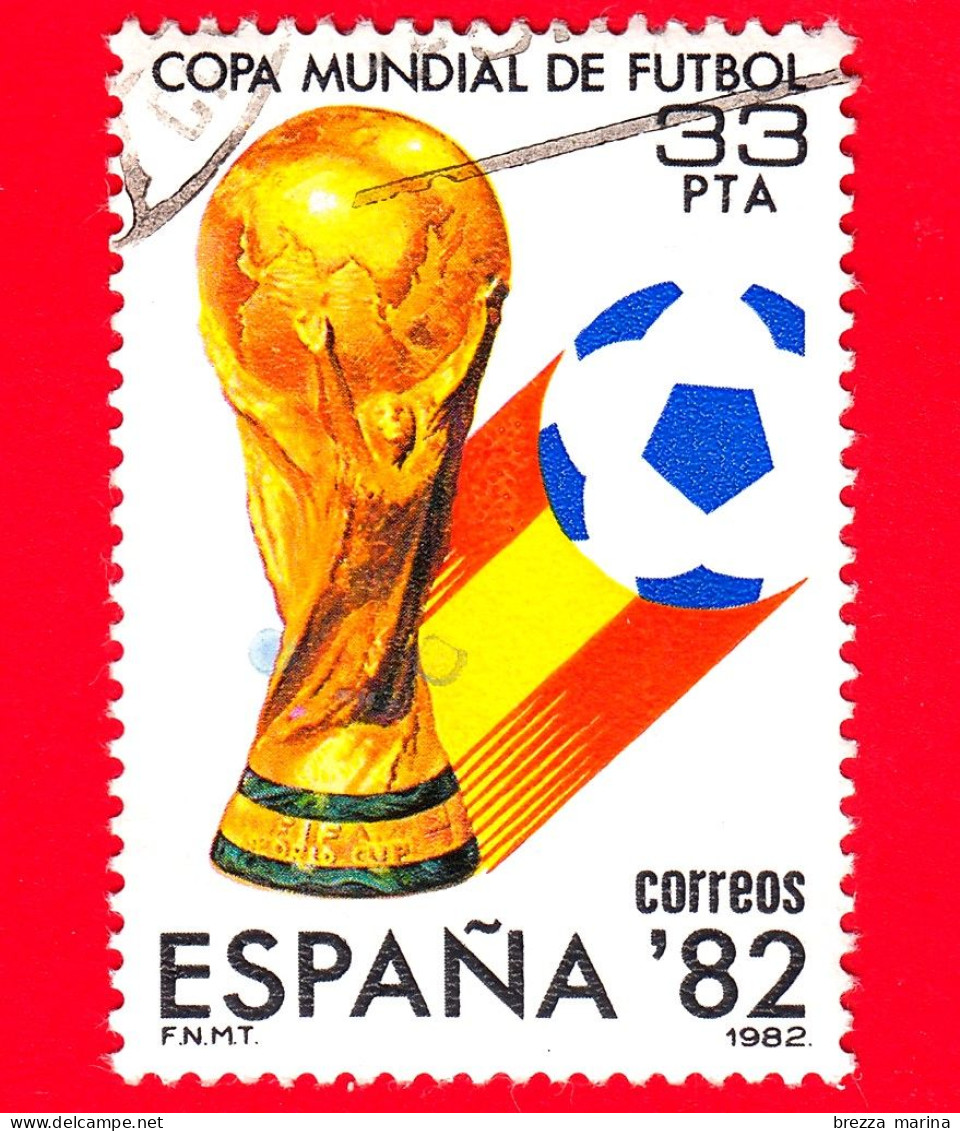 SPAGNA - Usato - 1982 - Sport - Campionato Del Mondo Di Calcio '82 - Coppa Rimet - 33 - Used Stamps