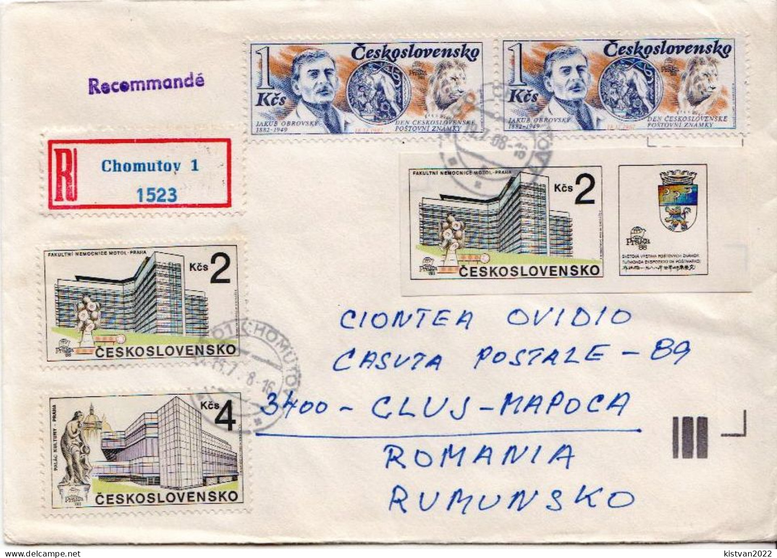 Postal History: Czechoslovakia Cover - Storia Postale