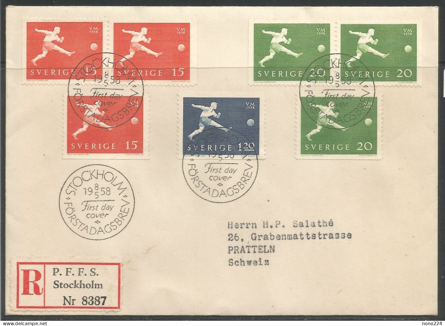 Lettre De 1958 ( Suède ) - Lettres & Documents