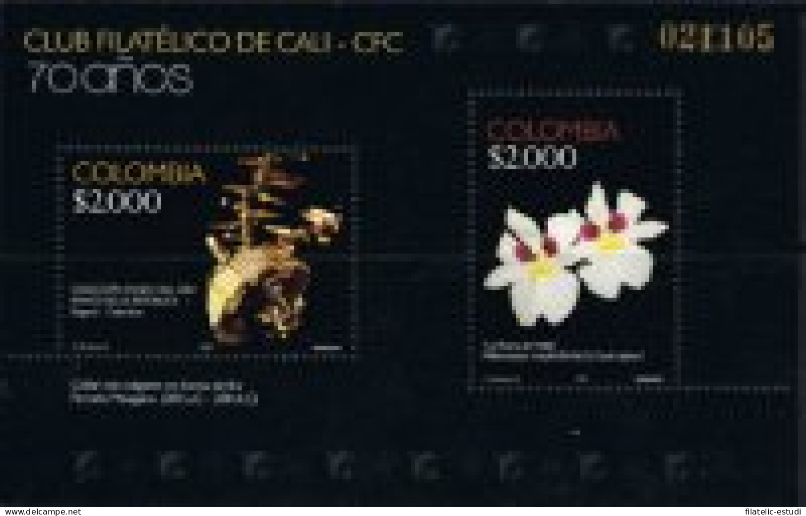 Colombia HB 65 2009 Club Filatelico De Cali MNH - Colombia