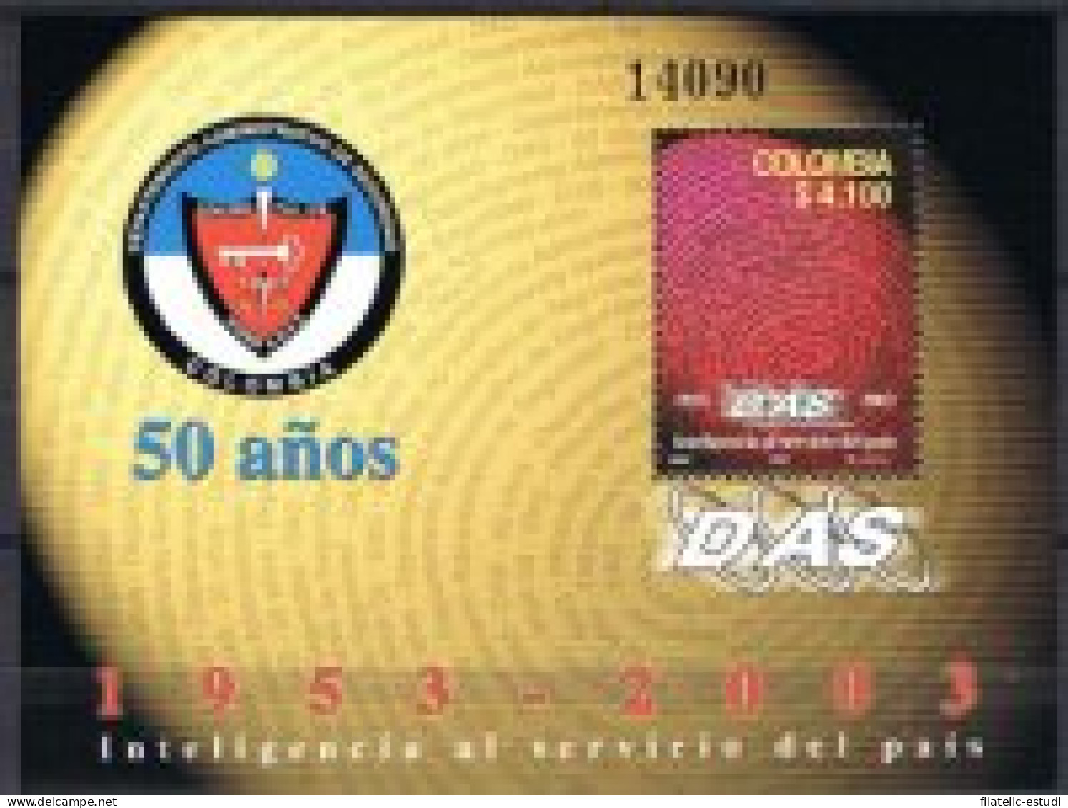 Colombia HB 54 2003 50 Años De DAS MNH - Colombia