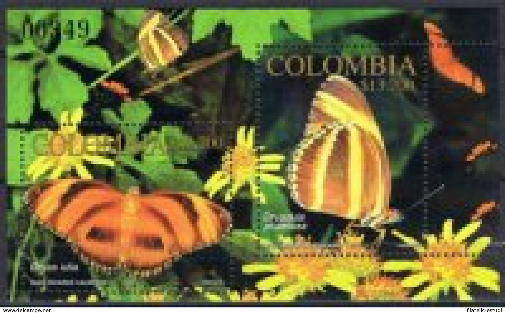 Colombia HB 51 2002 Fauna. Mariposas MNH - Colombie