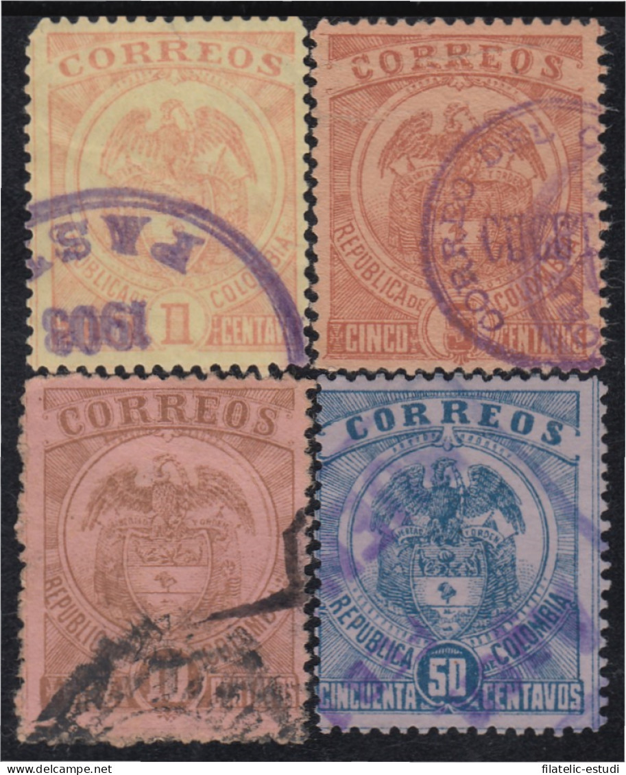 Colombia 114/17 1898/02 Escudos Shields Usado - Colombia