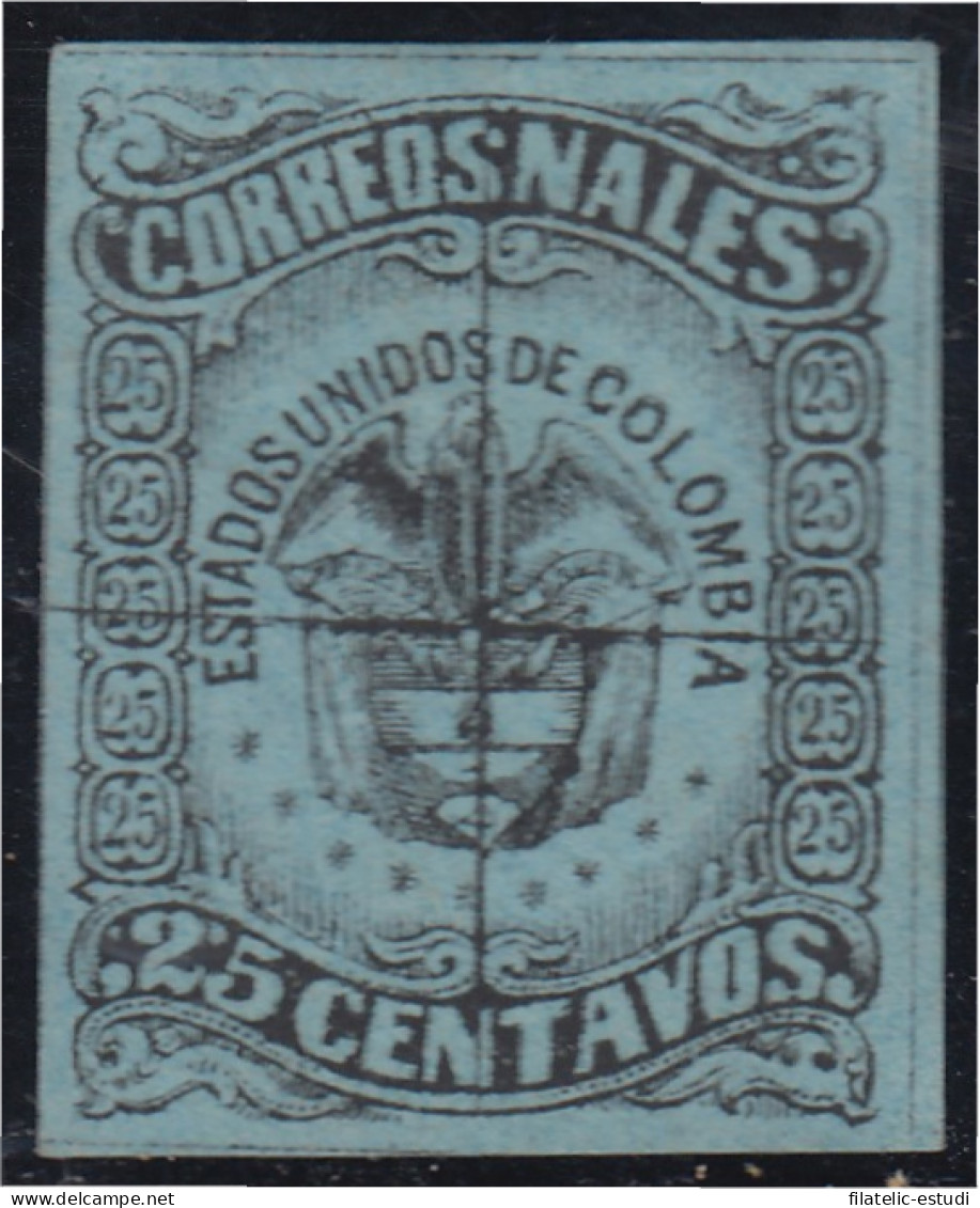 Colombia 53 1870/79 Escudo Shield Usado - Colombia