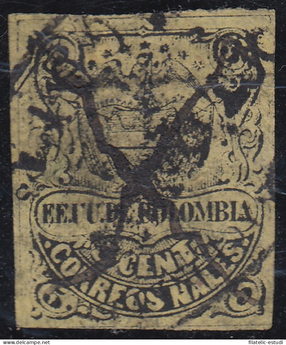 Colombia 51b 1870/79 Escudo Shield Usado - Colombie