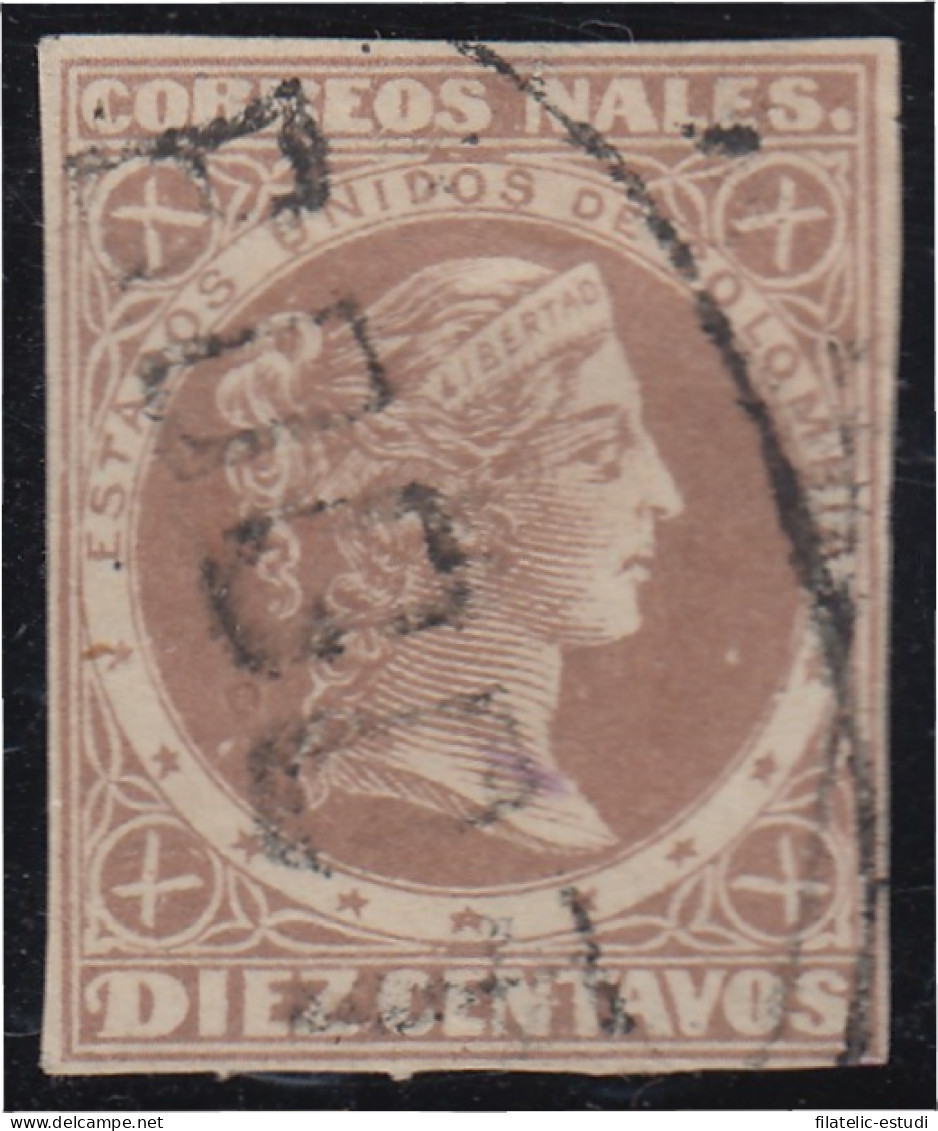 Colombia 54b 1876/80 Libertad Liberty Usado - Colombie