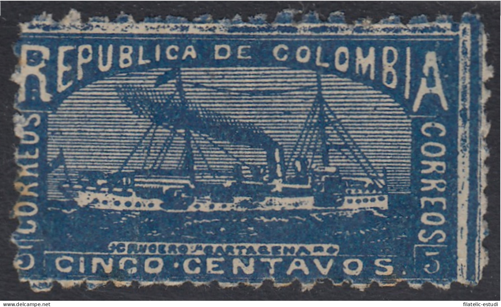 Colombia 155B 1903 Carguero Cartagenas MH - Colombia