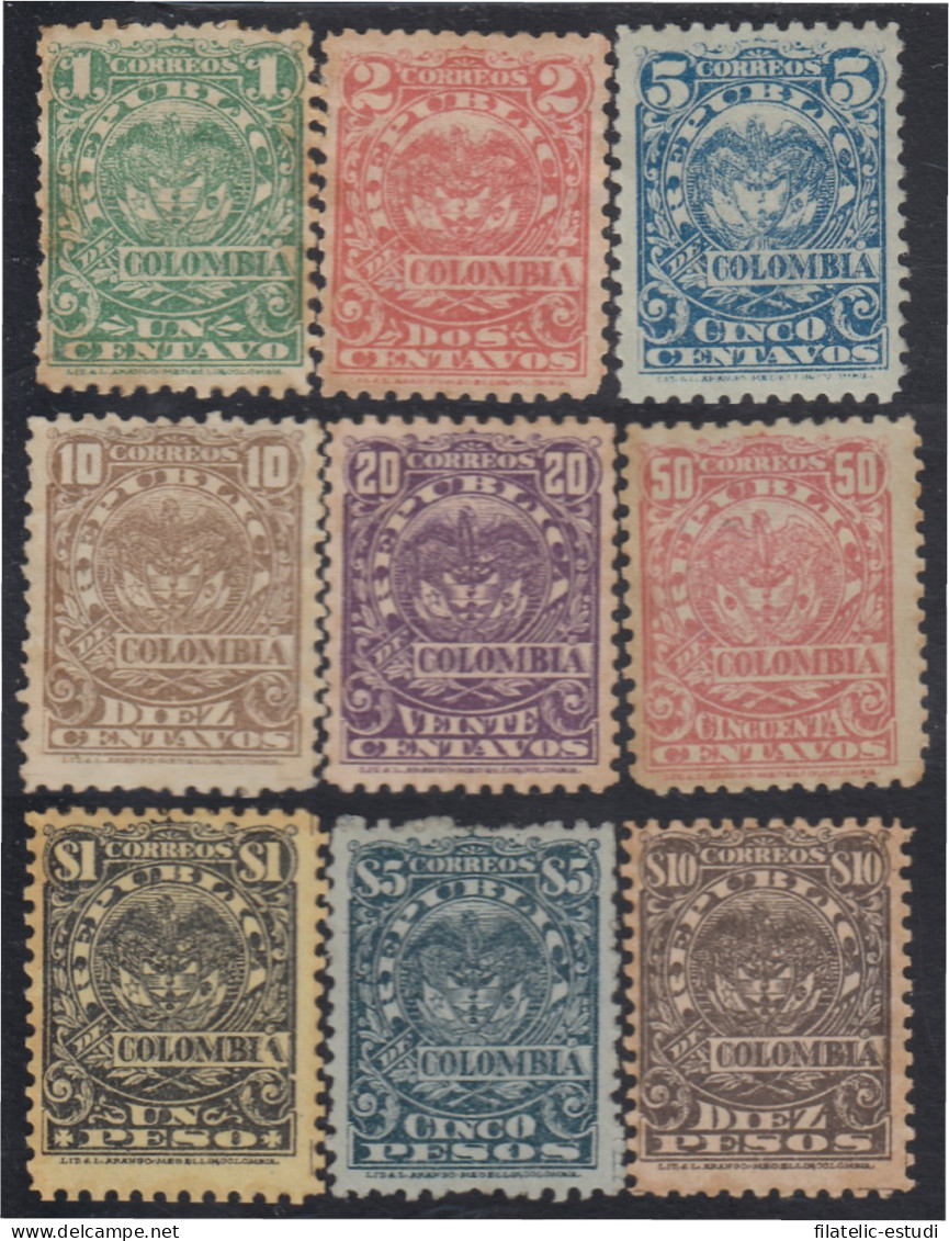 Colombia 146/54 1902 Escudos Shields MH - Colombie