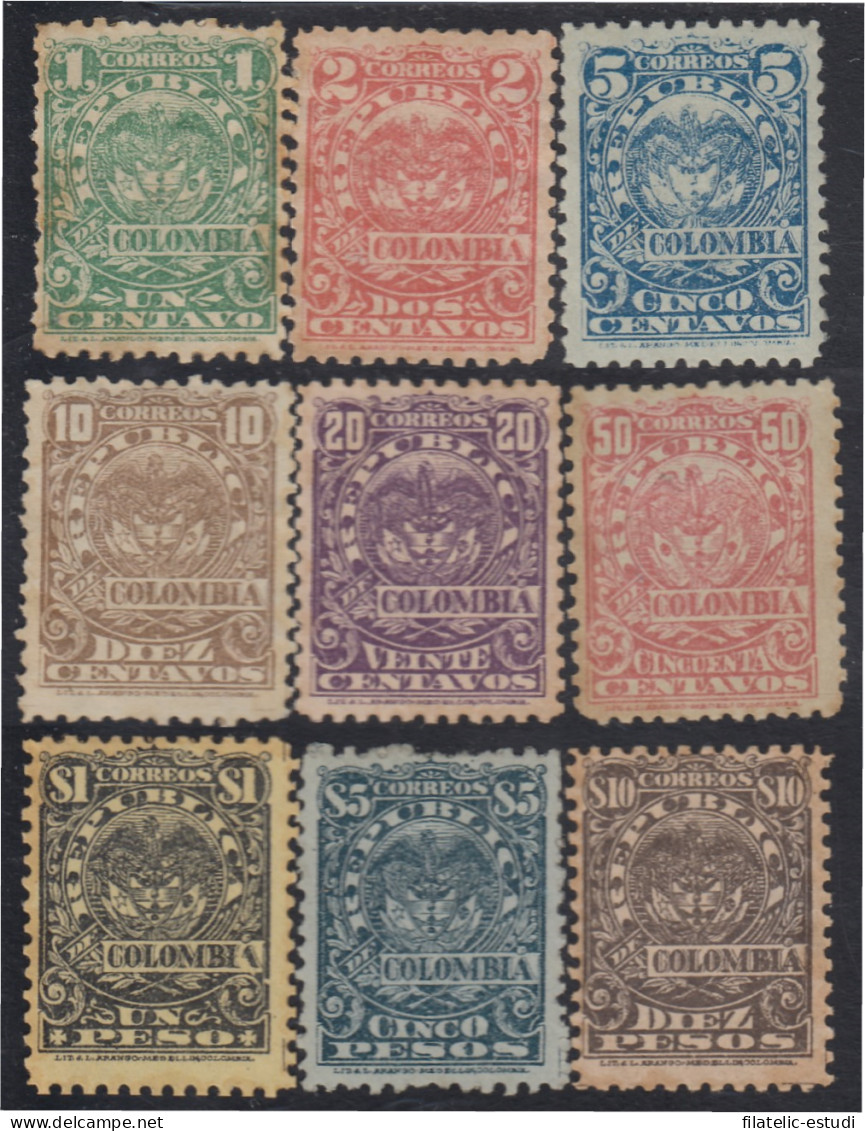 Colombia 146/54 1902 Escudos Shields MH - Colombia