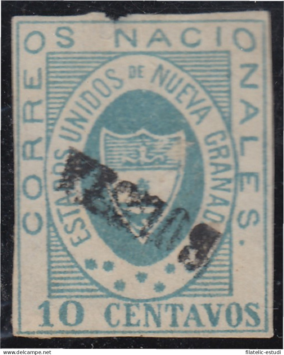 Colombia 12 1861 Escudo Shield Estados Unidos De Nueva Granada  Usado - Colombie