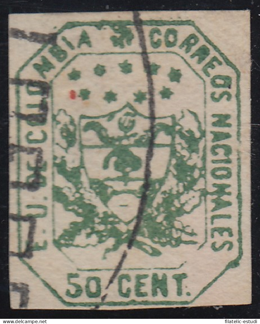 Colombia 22 1862 Escudo Shield Estados Unidos De Colombia Usado - Colombie