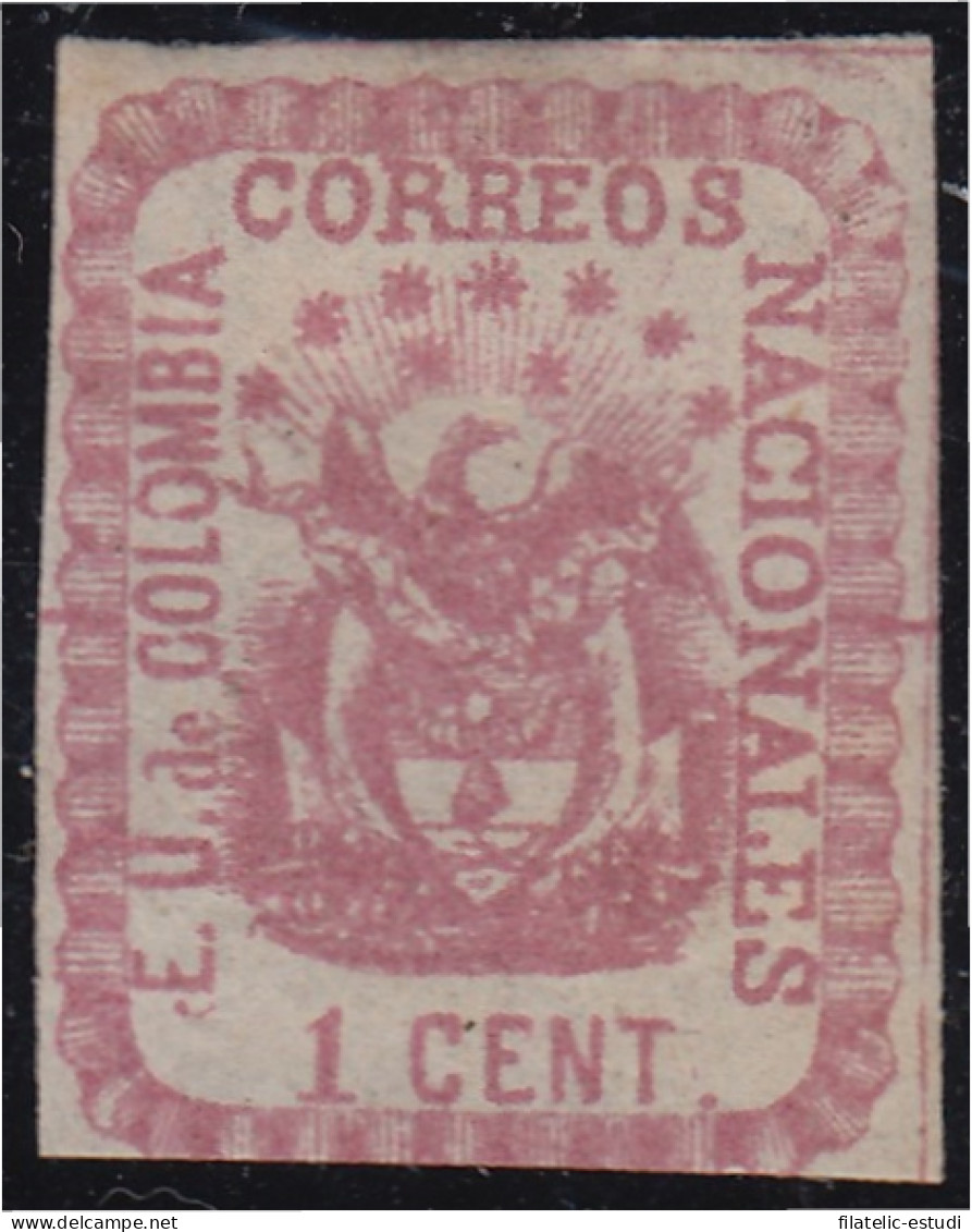 Colombia 28 1865 Escudo Shield Estados Unidos De Colombia MH - Colombie