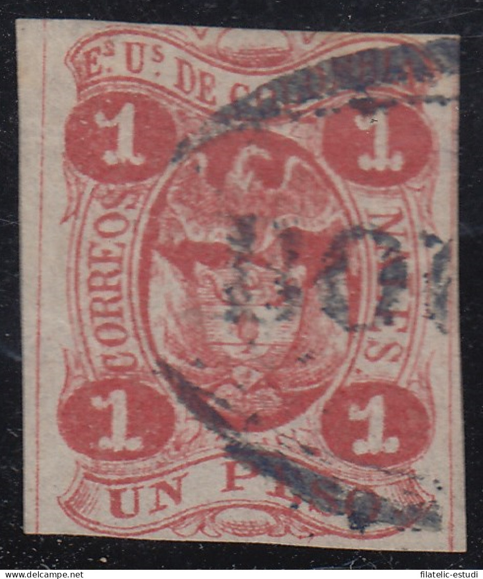 Colombia 38a 1867 Escudo Shield Estados Unidos De Colombia Usado - Colombia