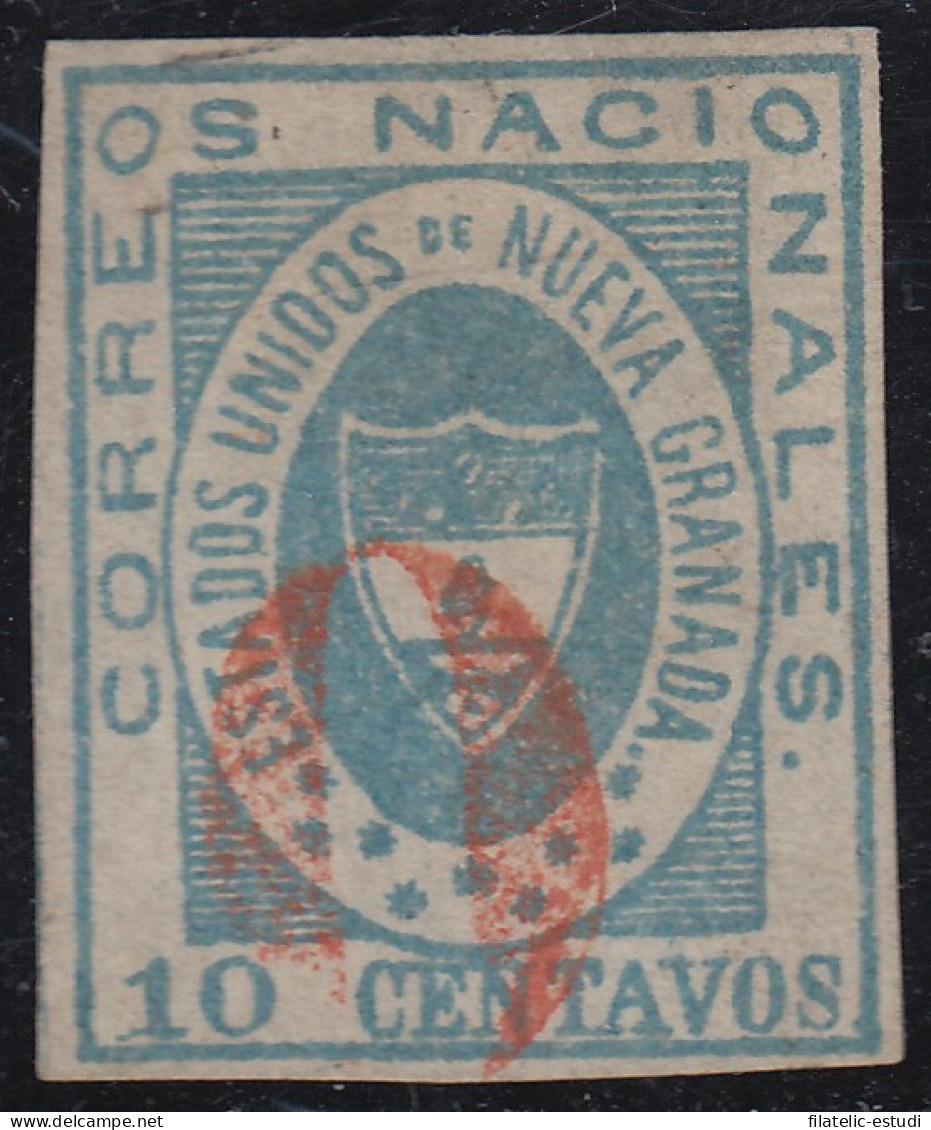 Colombia 12 1861 Escudo Shield Estados Unidos De Nueva Granada  Usado - Colombia