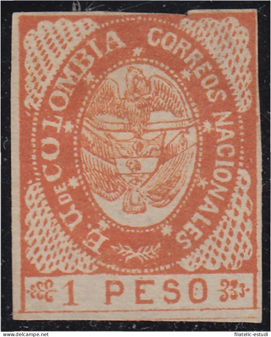 Colombia 33 1865 Escudo Shield Estados Unidos De Colombia MH - Colombia