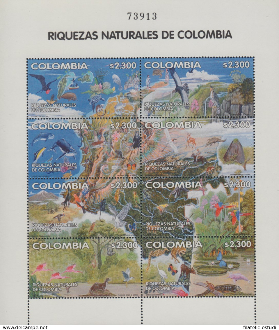Colombia 1157/64 2002 Riquezas Naturales De Colombia MNH - Colombia