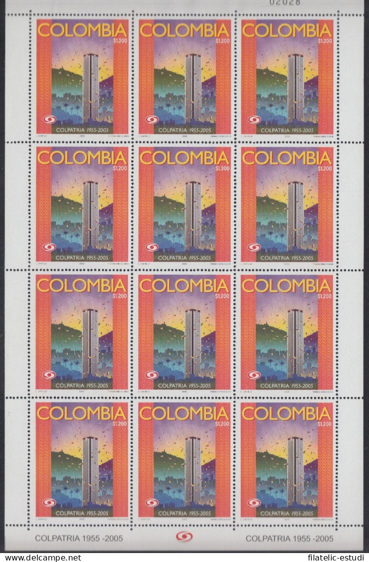 Colombia MP 1342 2005 50 Años Del Banco COLPATRIA MNH - Colombia