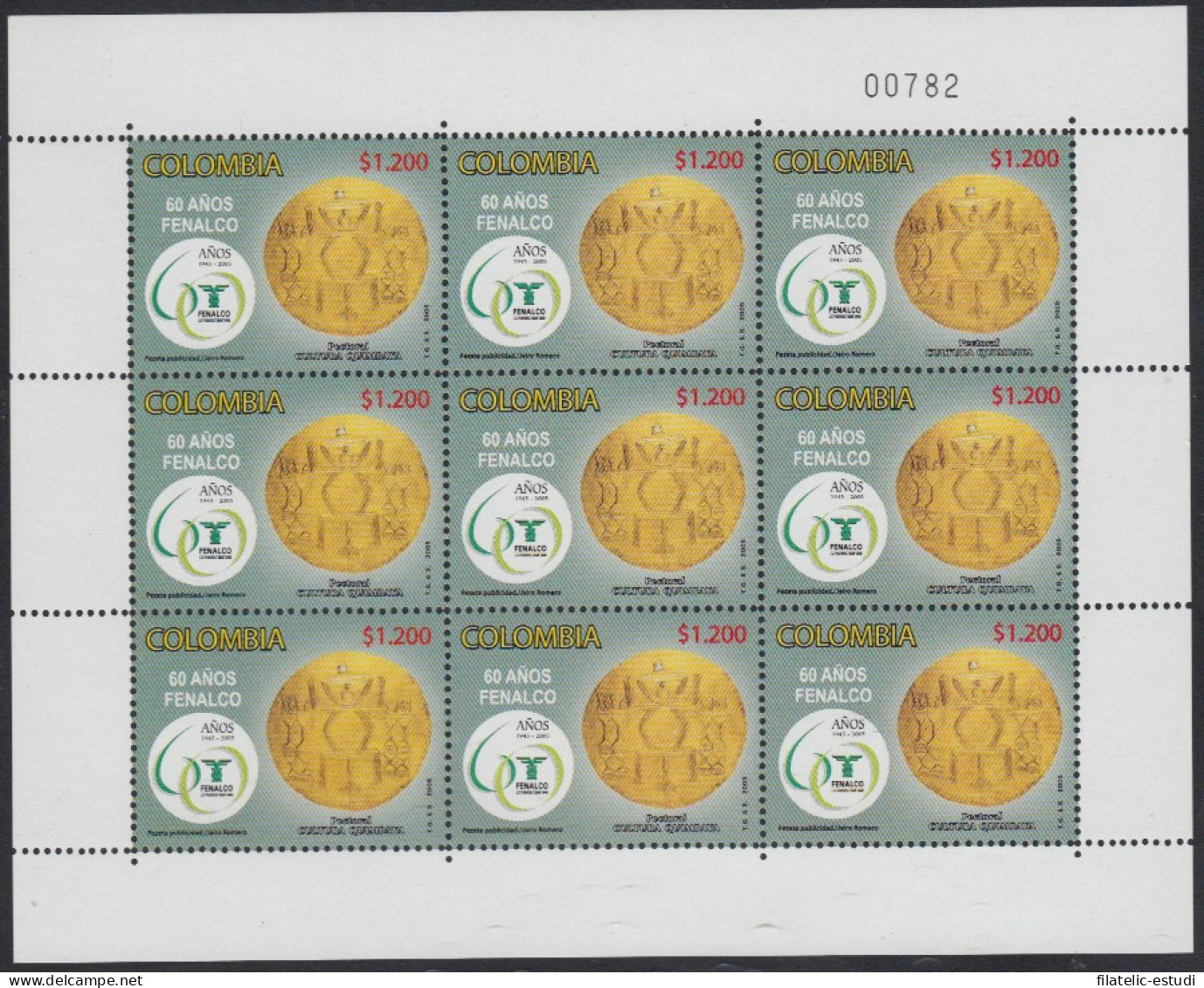 Colombia MP 1324 2005 60 Años De FENALCO MNH - Colombia