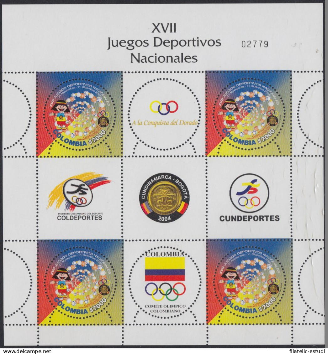 Colombia MP 1307 2004 XVII Juegos Deportivos Nacionales MNH - Colombia