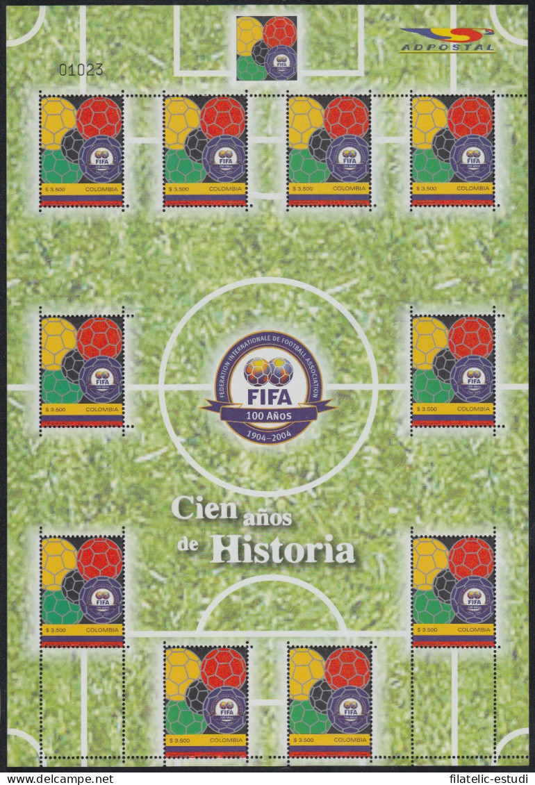 Colombia MP 1291a 2004 100° De La FIFA MNH - Colombia