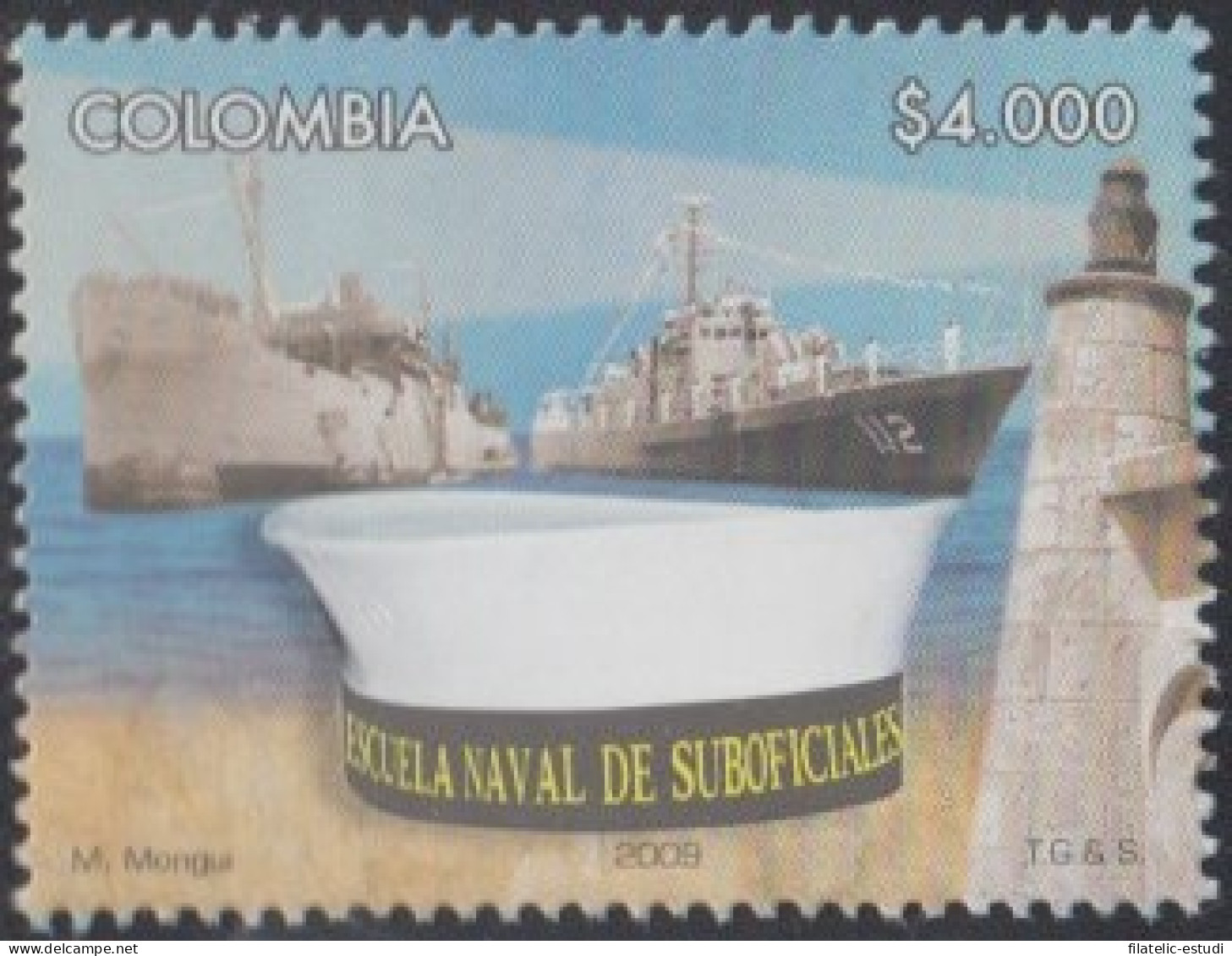 Colombia 1473 2009 Escuela Naval De Suboficiales MNH - Colombia