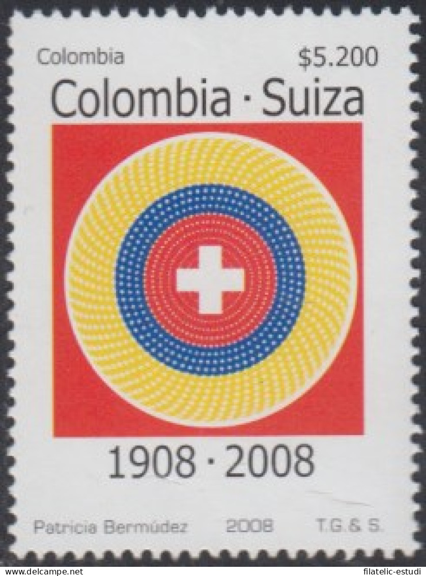 Colombia 1440 2008 100° De Relaciones Diplomáticas Con Suiza MNH - Colombia