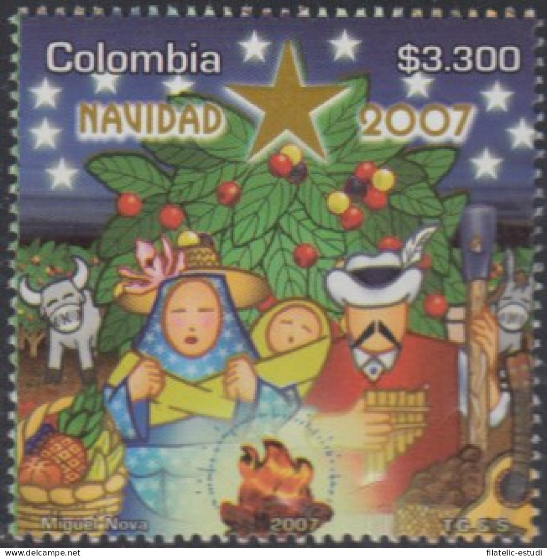 Colombia 1417 2007 Navidad MNH - Colombia