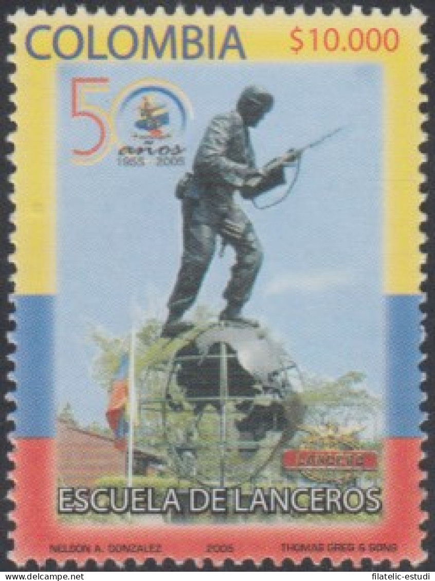 Colombia 1344 2005 50 Años De La Escuela De Lanceros MNH - Colombia