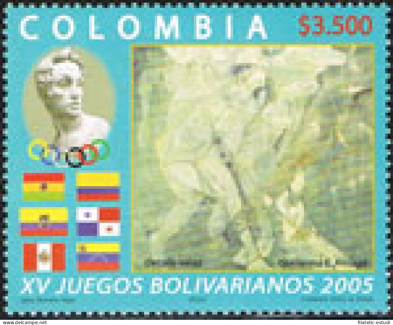 Colombia 1337 2005 Deportes 15 Años De Los Juegos Bolivianos MNH - Colombia