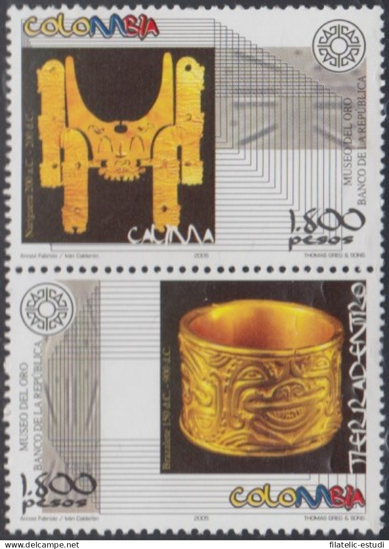 Colombia 1321/1322 2005 Museo Del Oro (II) MNH - Colombia