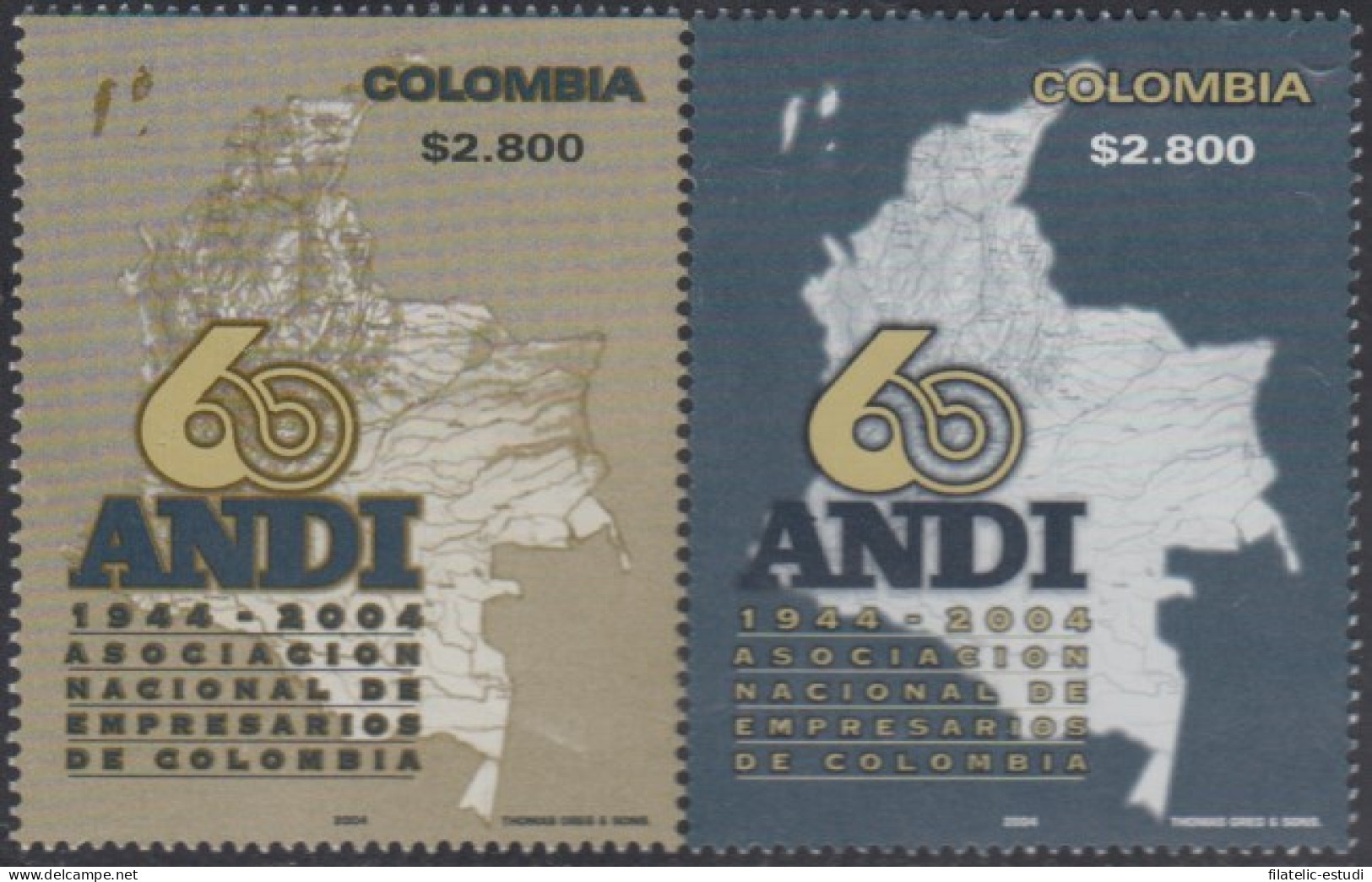 Colombia 1289/1290 2004 60 Años De ANDI MNH - Colombia