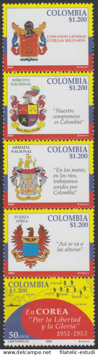 Colombia 1242/1246 2003 Fuerzas Armadas Colombianas MNH - Colombia