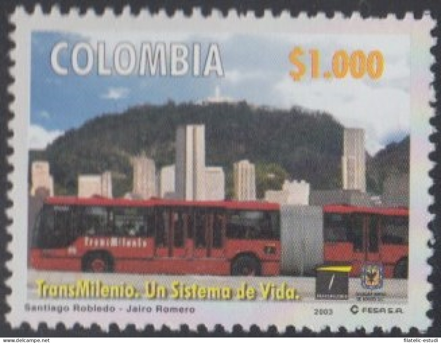 Colombia 1197 2003 Transportes De Bogotá MNH - Colombie